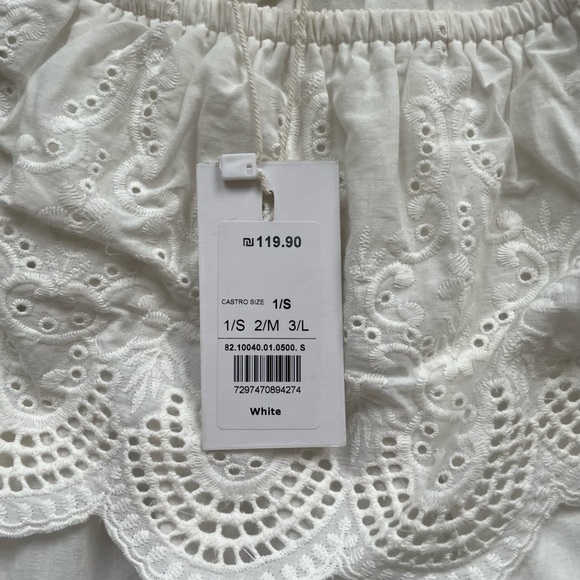 Off-Shoulder Eyelet Top (NWT) - Picture 4 of 6